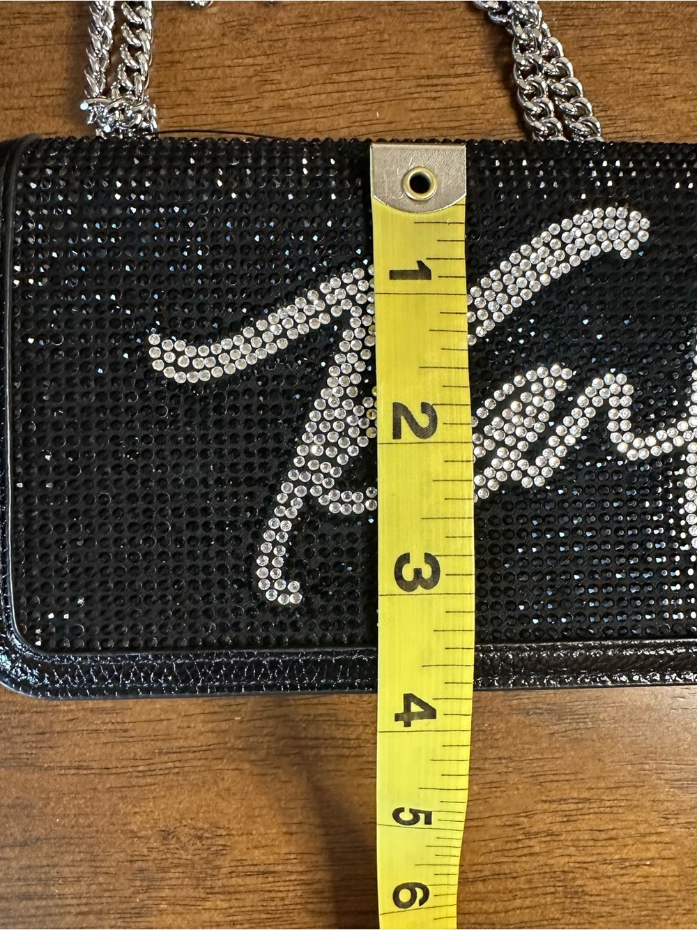 Karl Lagerfeld NWT $148 MSRP Kosette Crystal Crossbody Bag - Picture 7 of 10